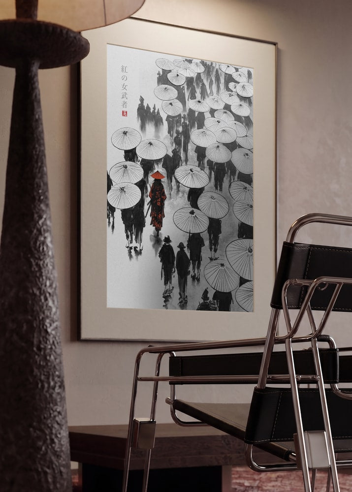 Red Umbrella Samurai