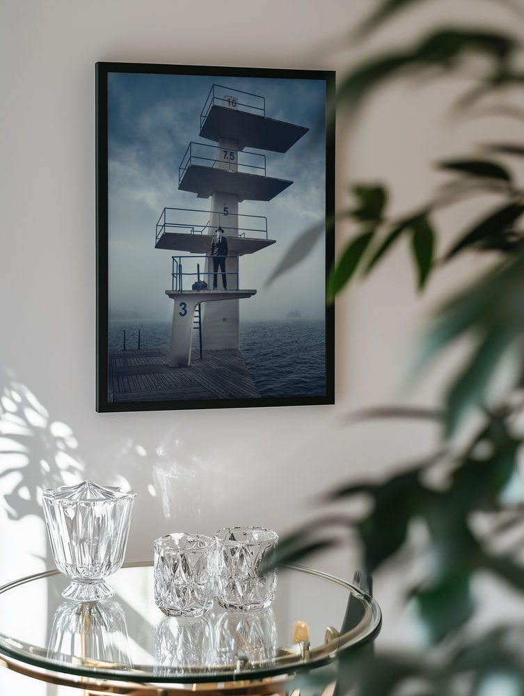 Masked Man Diving Tower