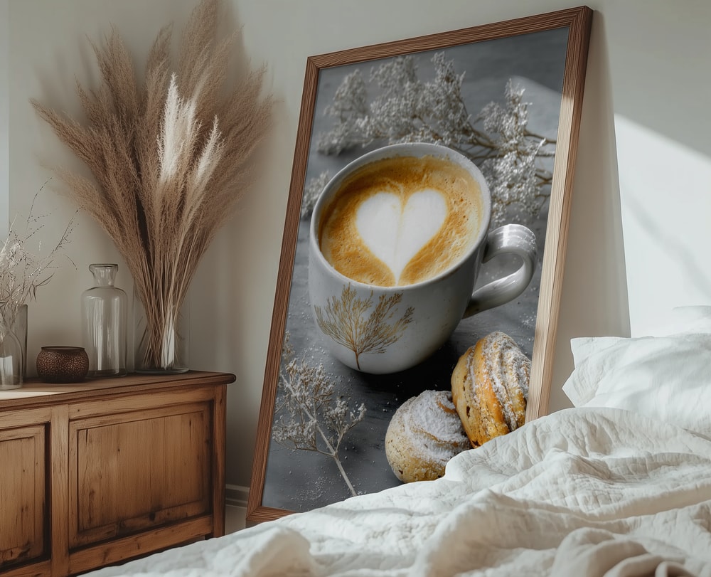 Warm Coffee Heart Breakfast