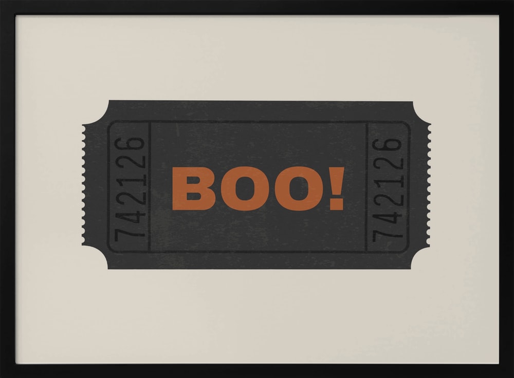 Halloween Boo Ticket