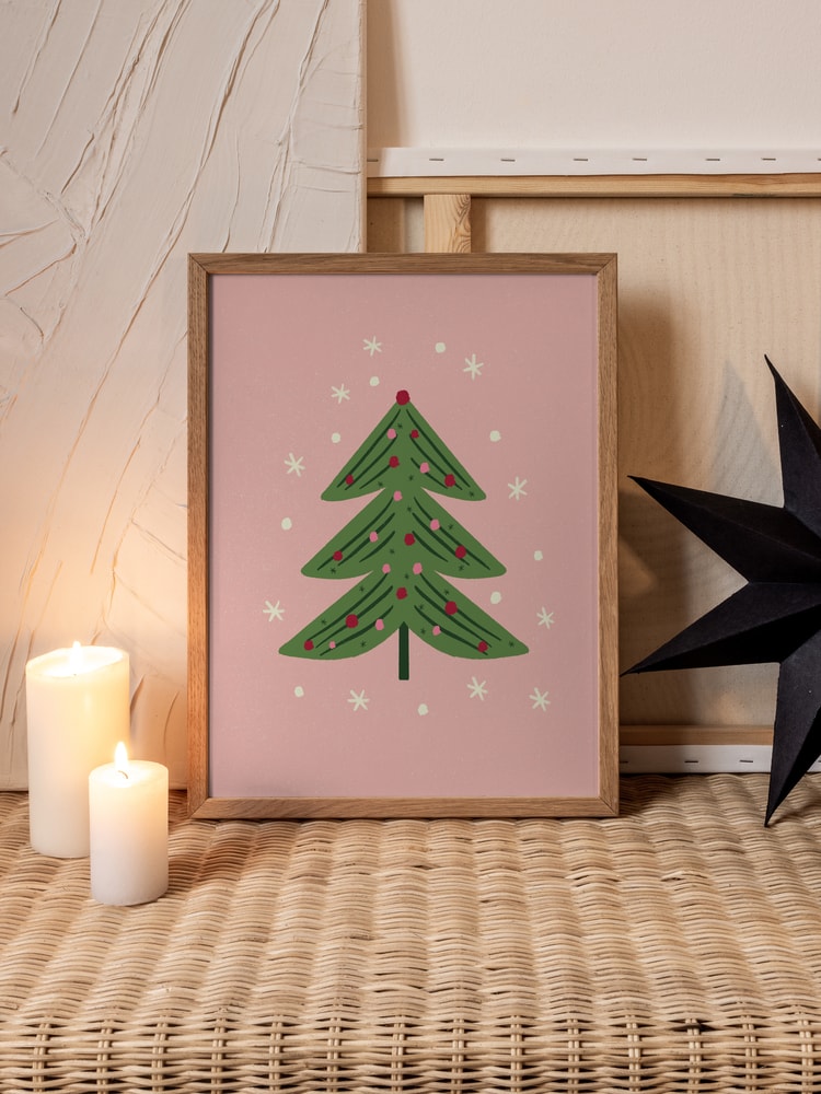 Whimsical Pink Christmas Tree