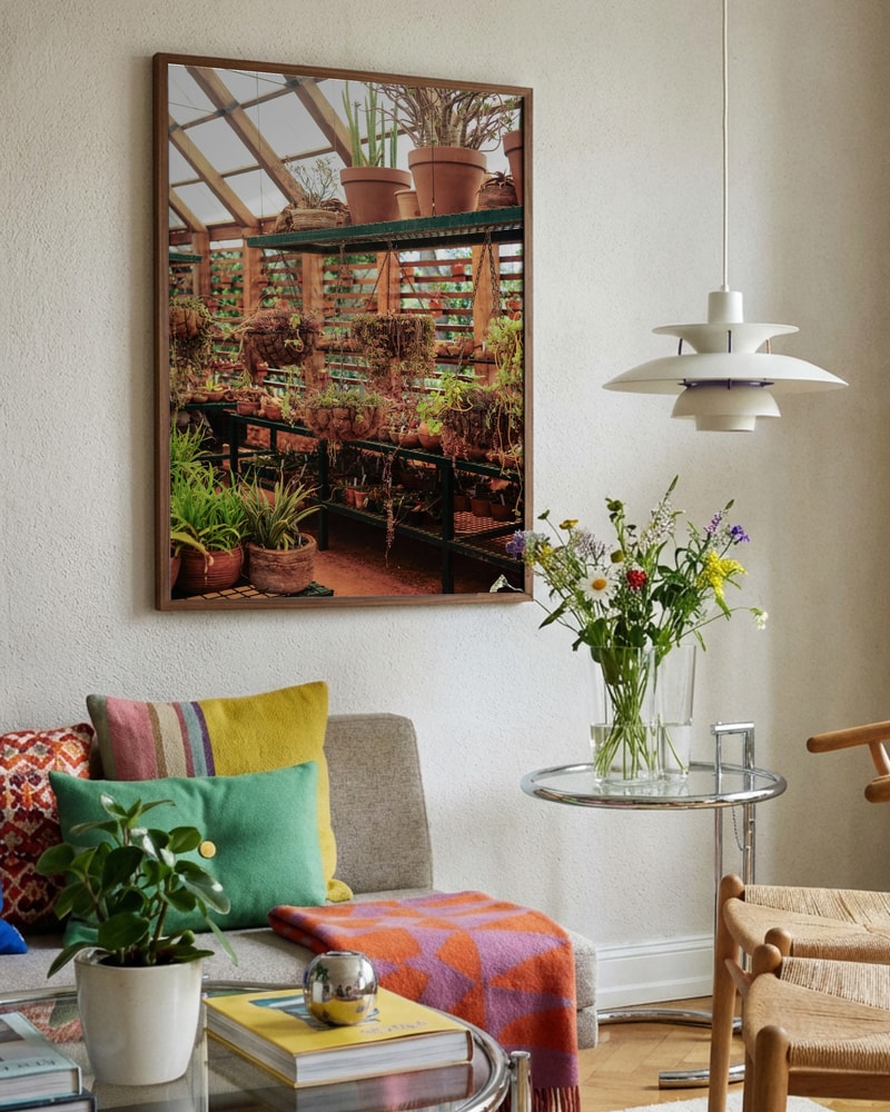 Lush Greenhouse Garden