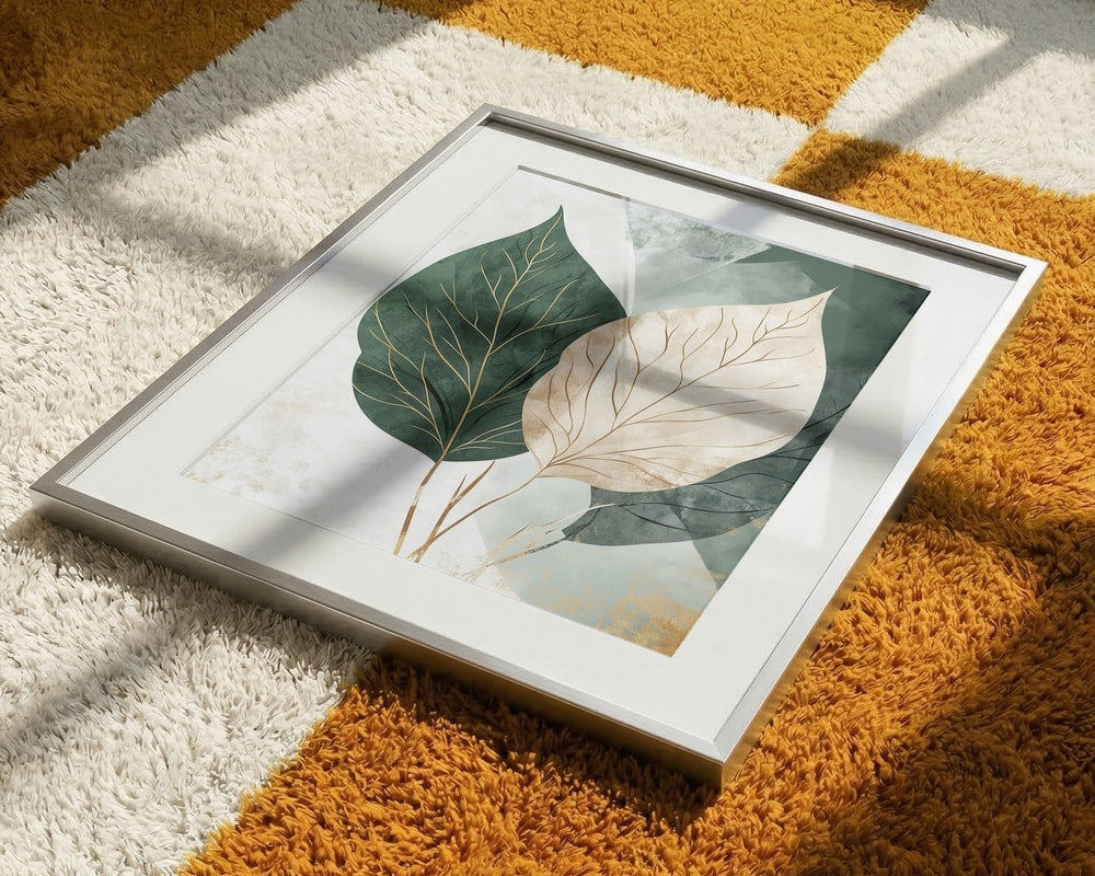 Golden Botanical Leaves