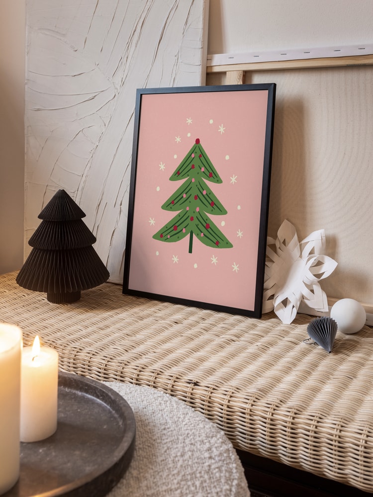 Whimsical Pink Christmas Tree