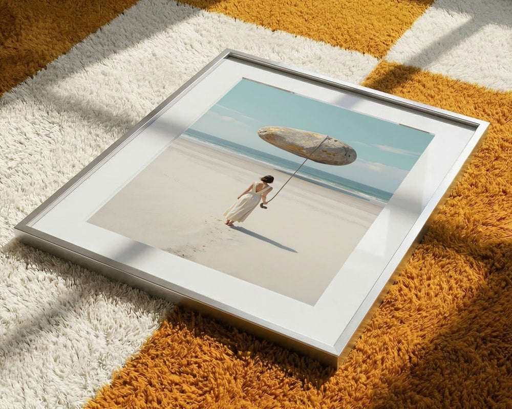 Serene Beach Floating Stone