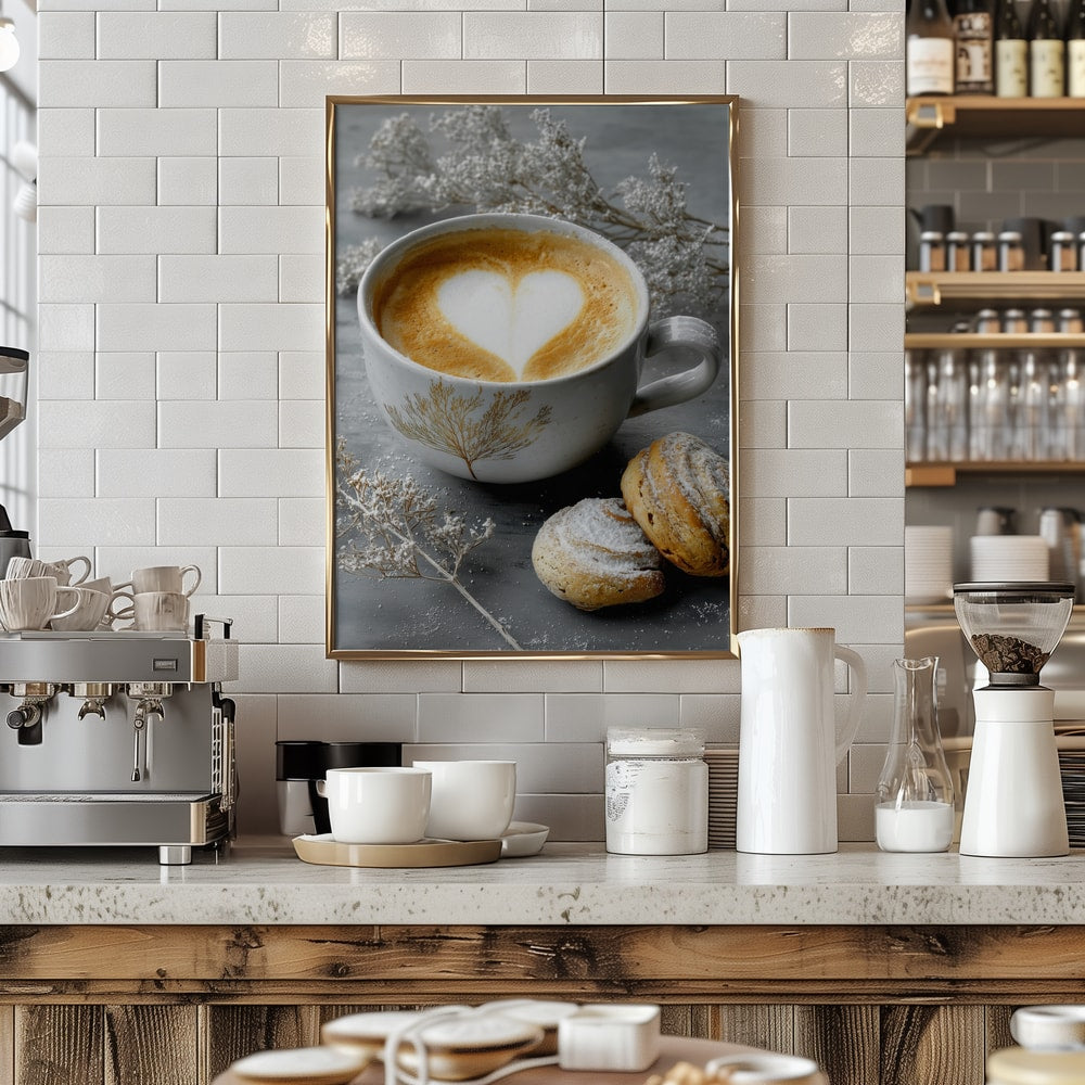 Warm Coffee Heart Breakfast