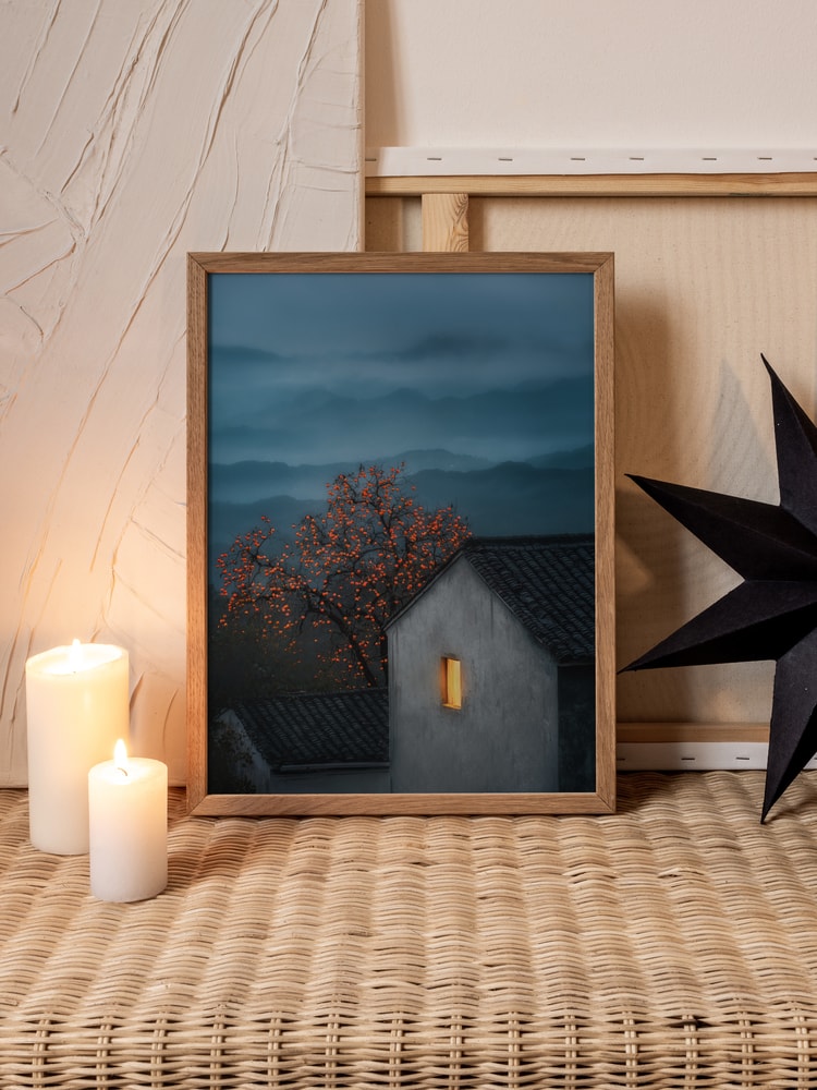 Misty Mountain Persimmon Glow