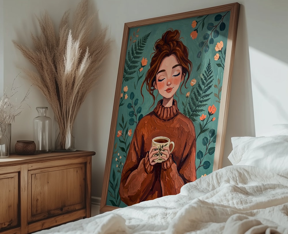 Cozy Woman Autumn Comfort