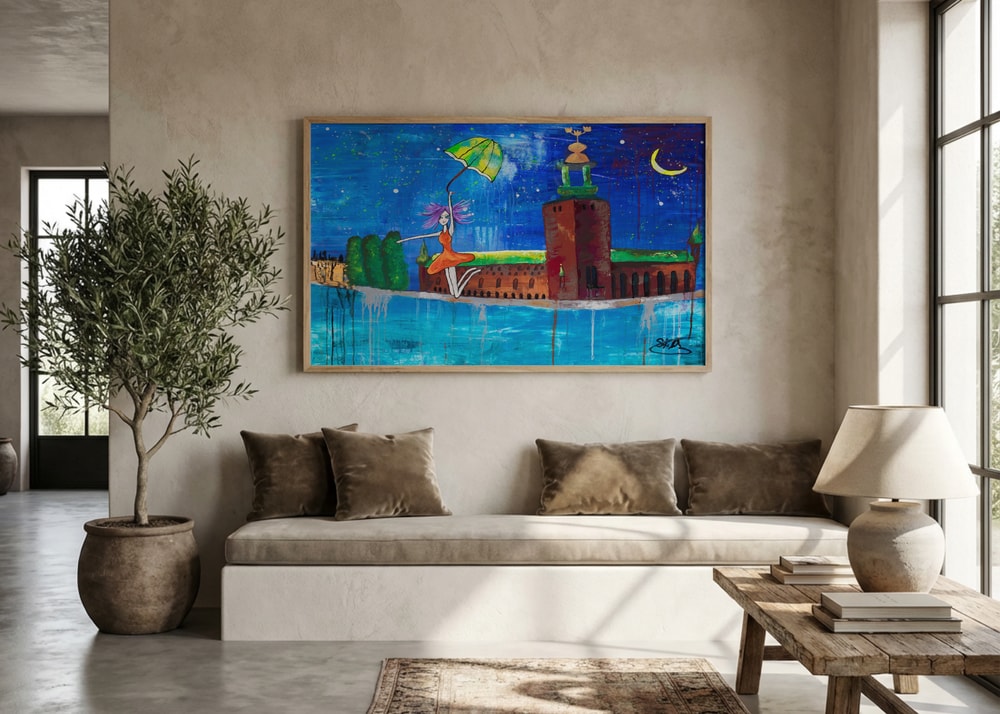 Whimsical Girl Stockholm Night