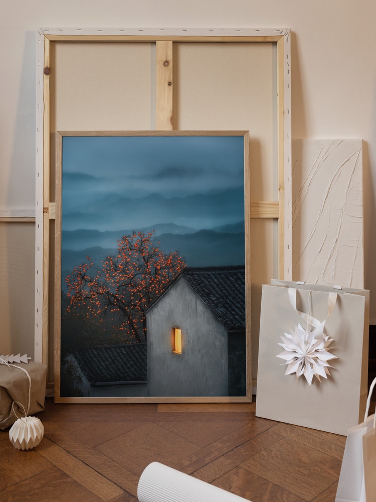 Misty Mountain Persimmon Glow