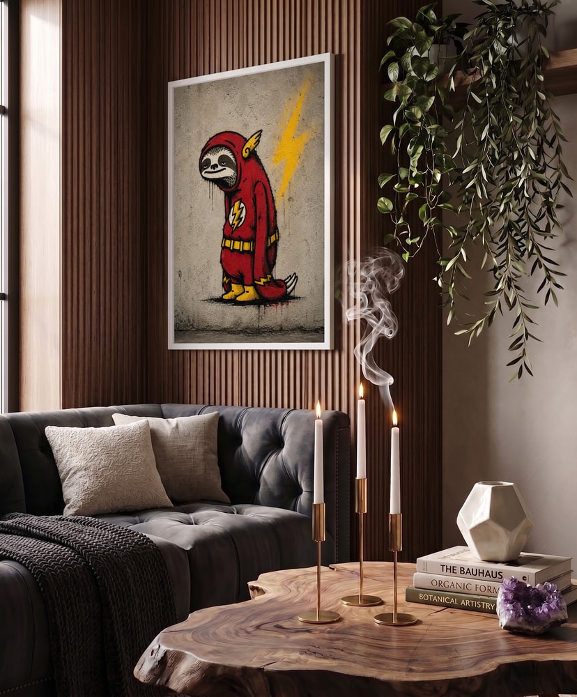 Tired Flash Sloth Graffiti