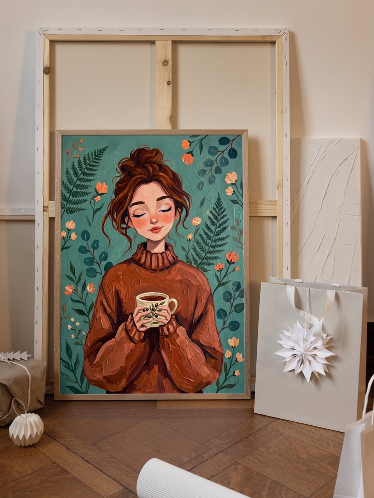 Cozy Woman Autumn Comfort