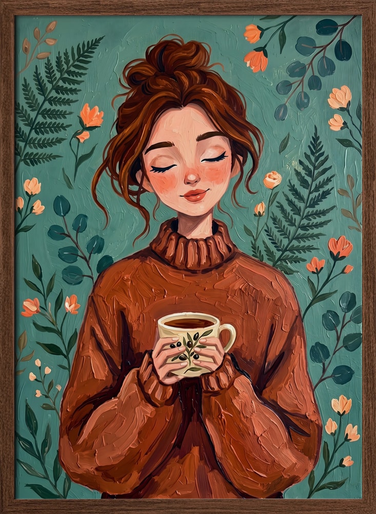 Cozy Woman Autumn Comfort