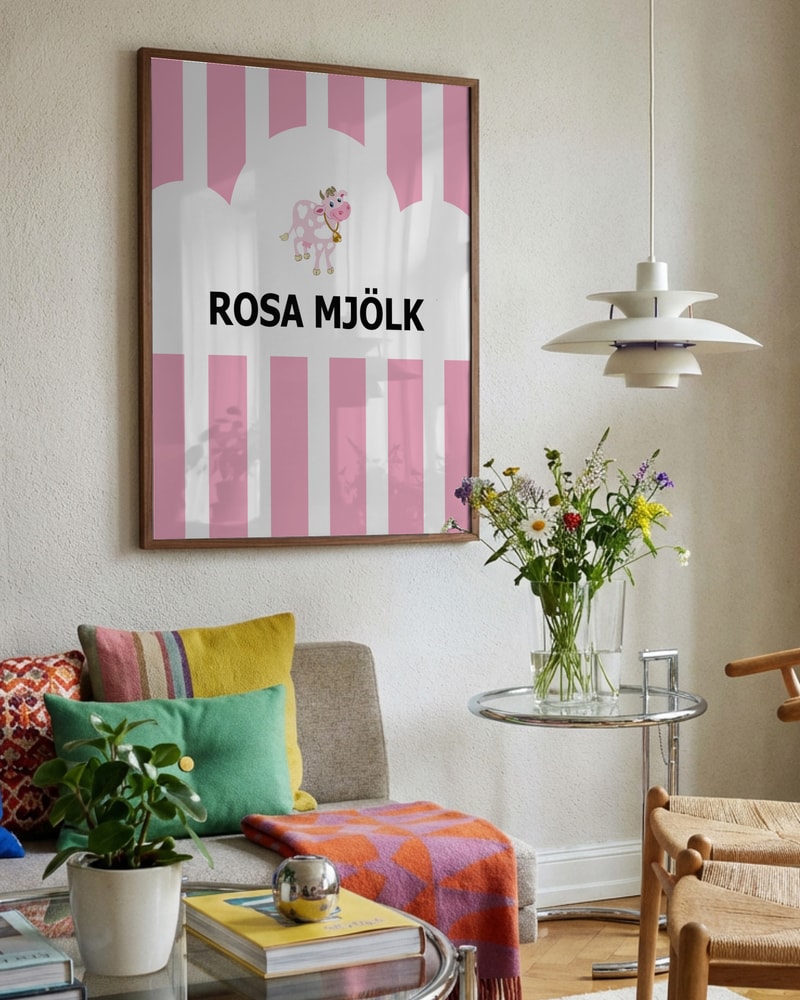 Sweet Pink Cow Stripes