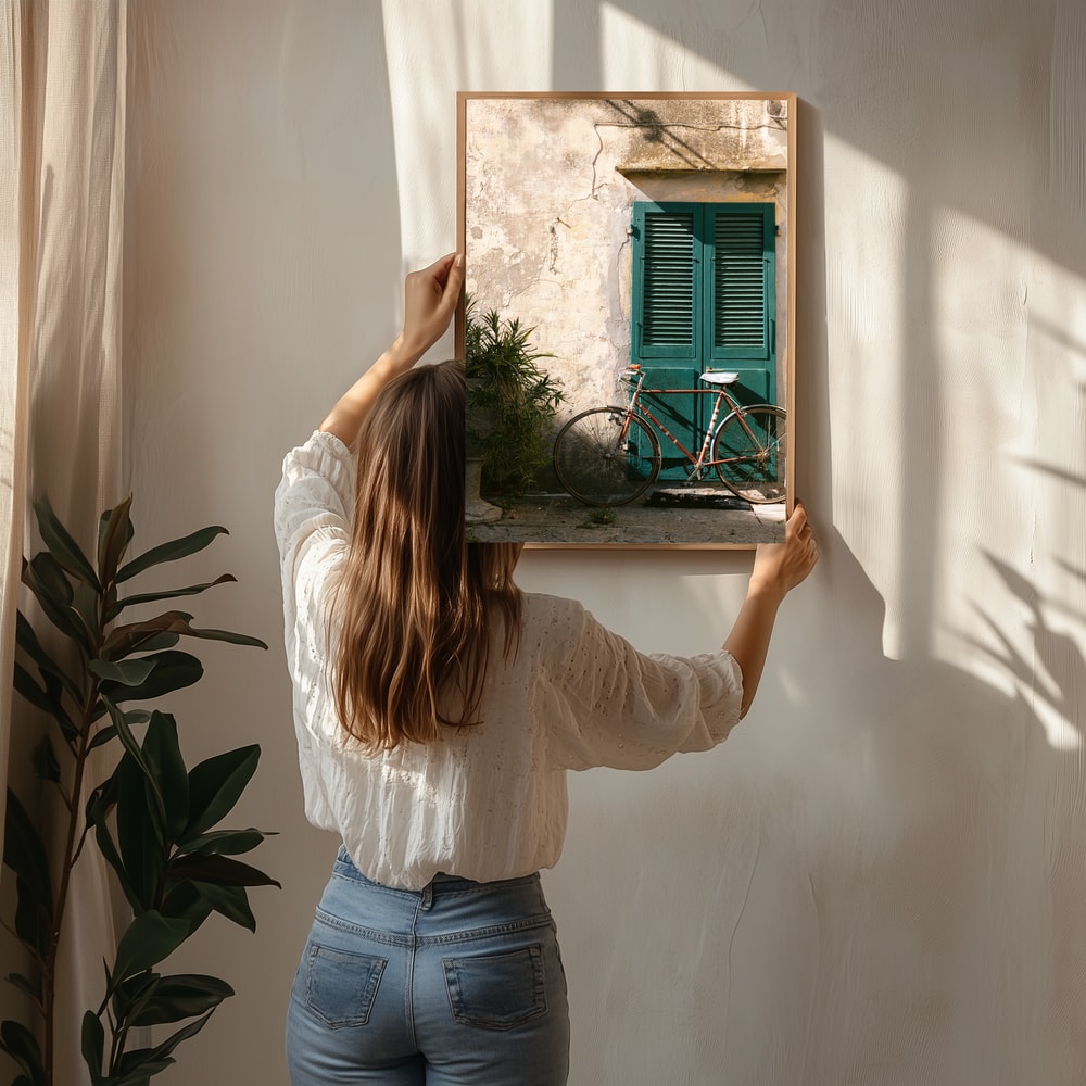 Charming Bicycle Green Shutters