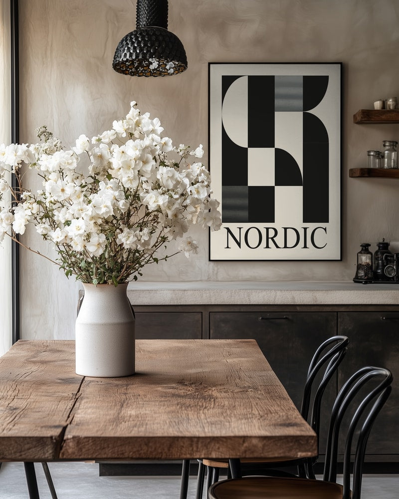 Nordic Geometric Abstract