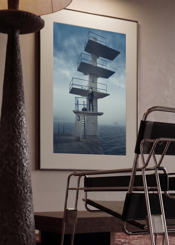 Masked Man Diving Tower