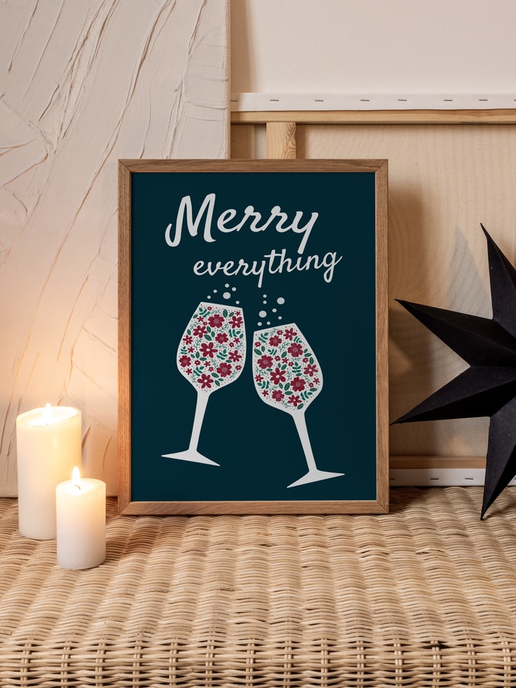 Merry Everything Floral Toast