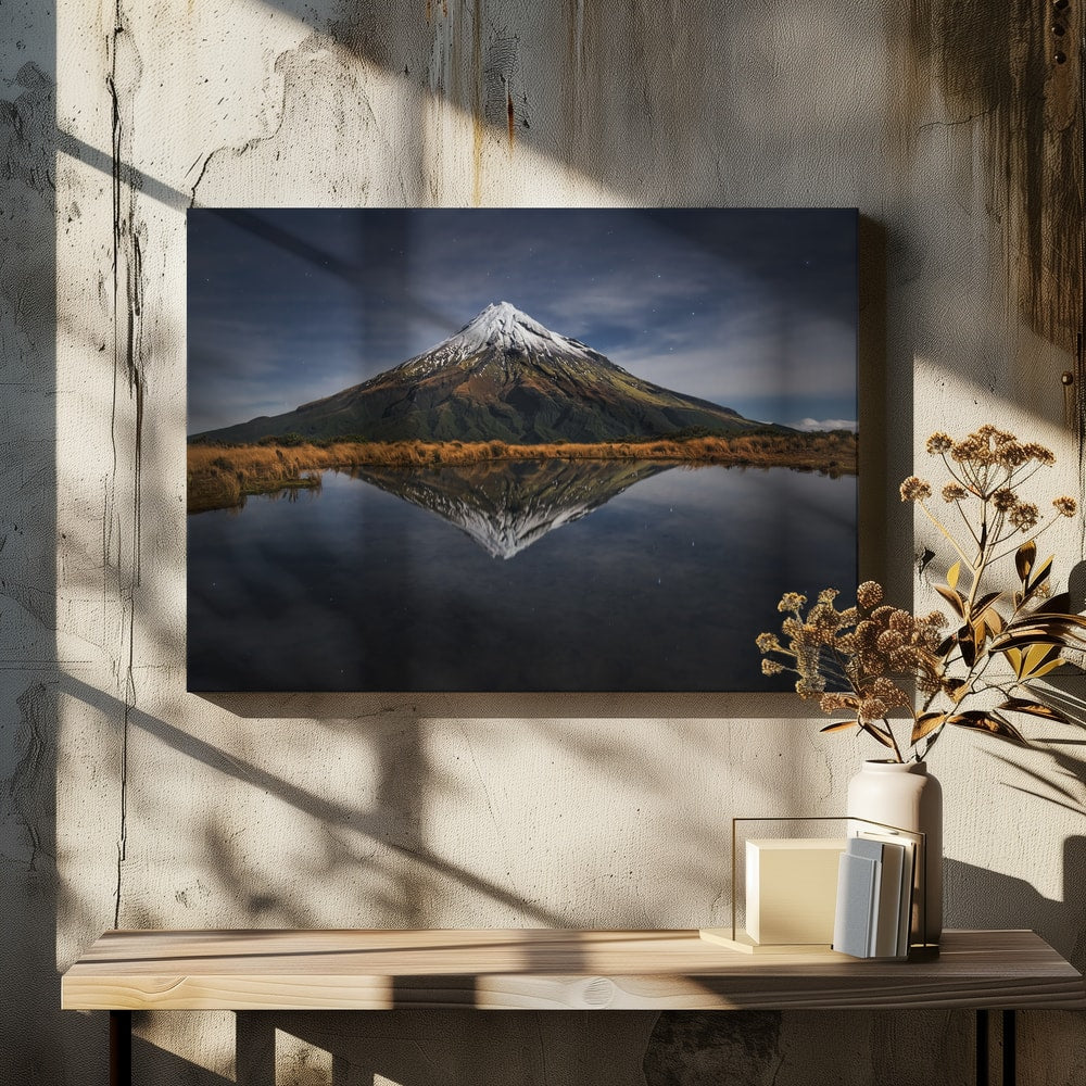 Starry Mountain Reflection