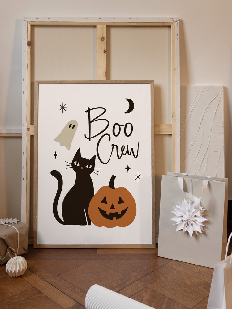 Boo Crew Halloween Cat