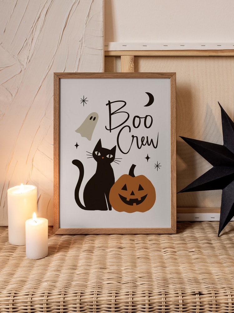Boo Crew Halloween Cat