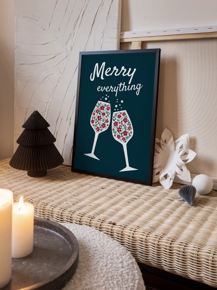 Merry Everything Floral Toast