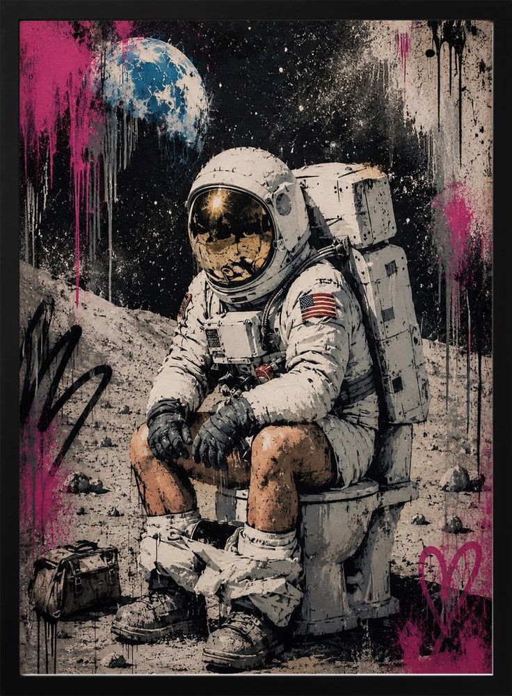 Astronaut on Toilet
