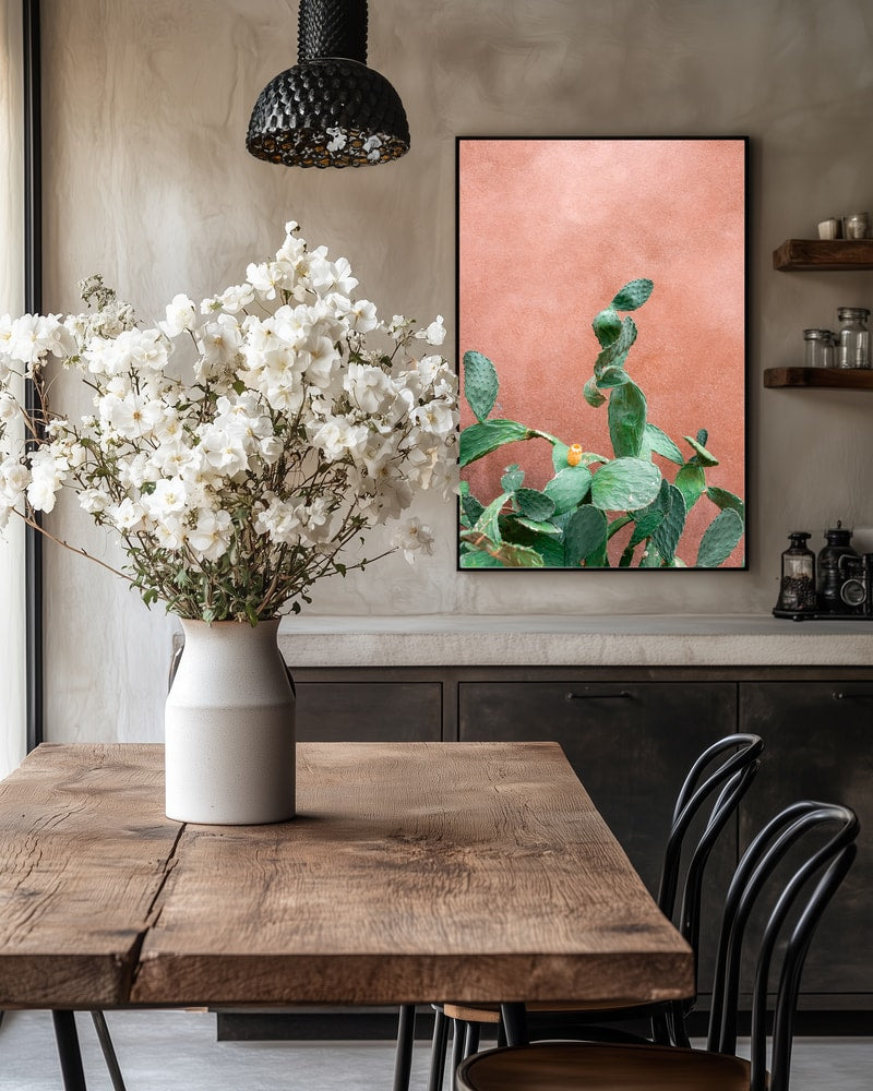 Prickly Pear Terracotta Wall