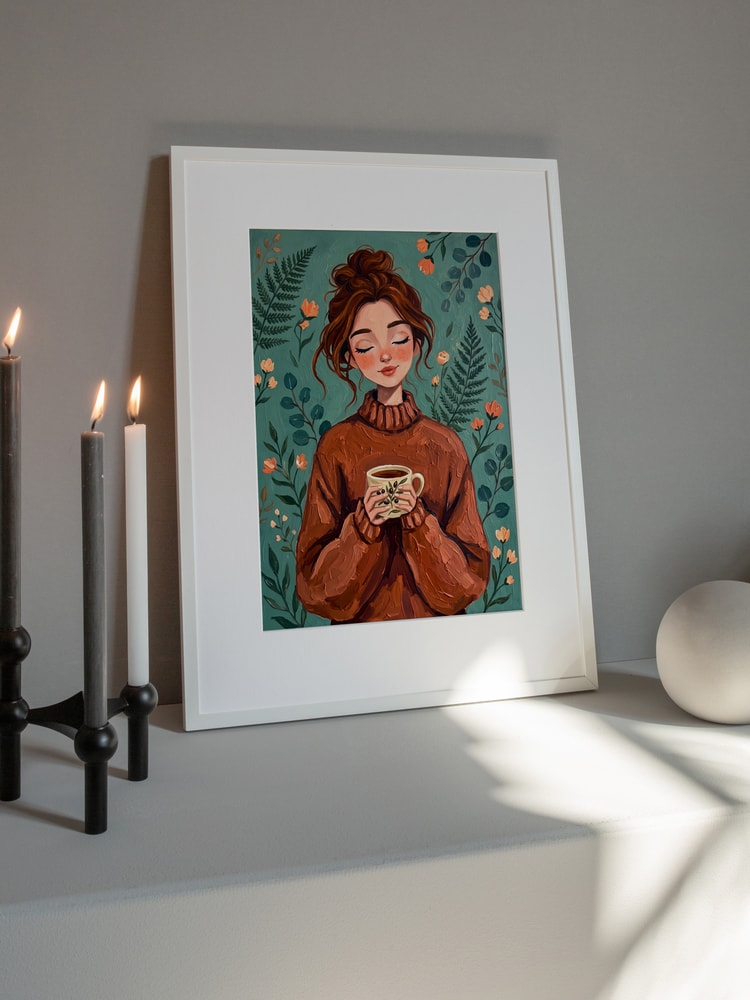 Cozy Woman Autumn Comfort