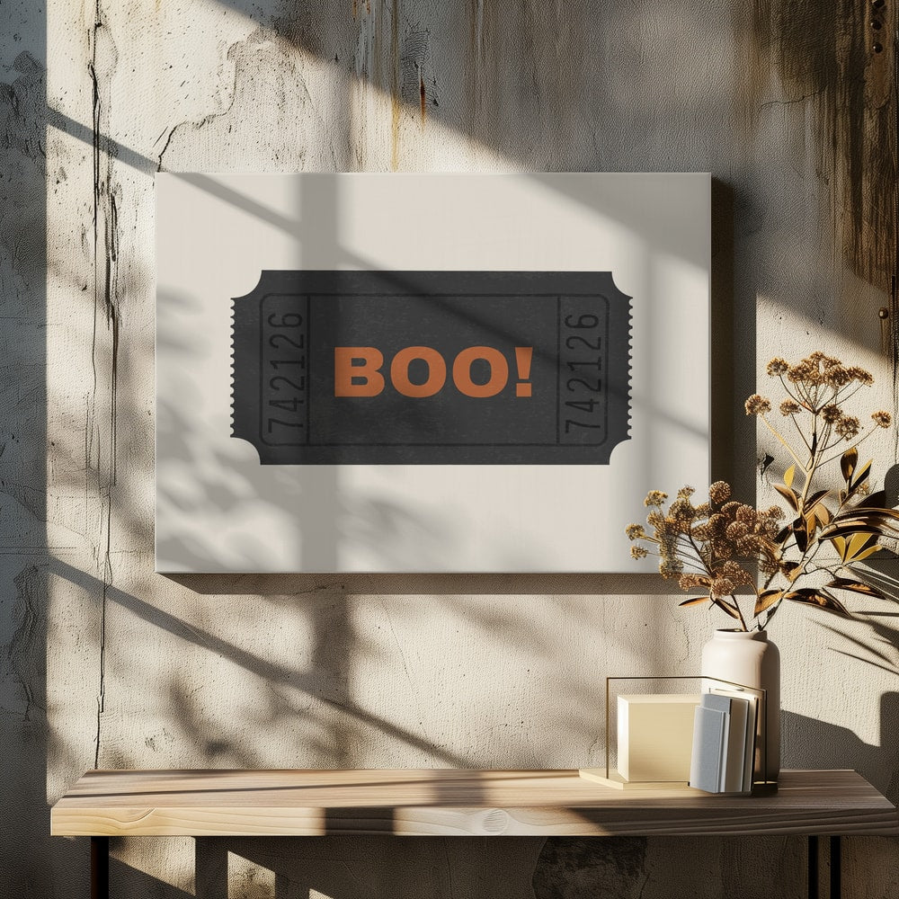 Halloween Boo Ticket