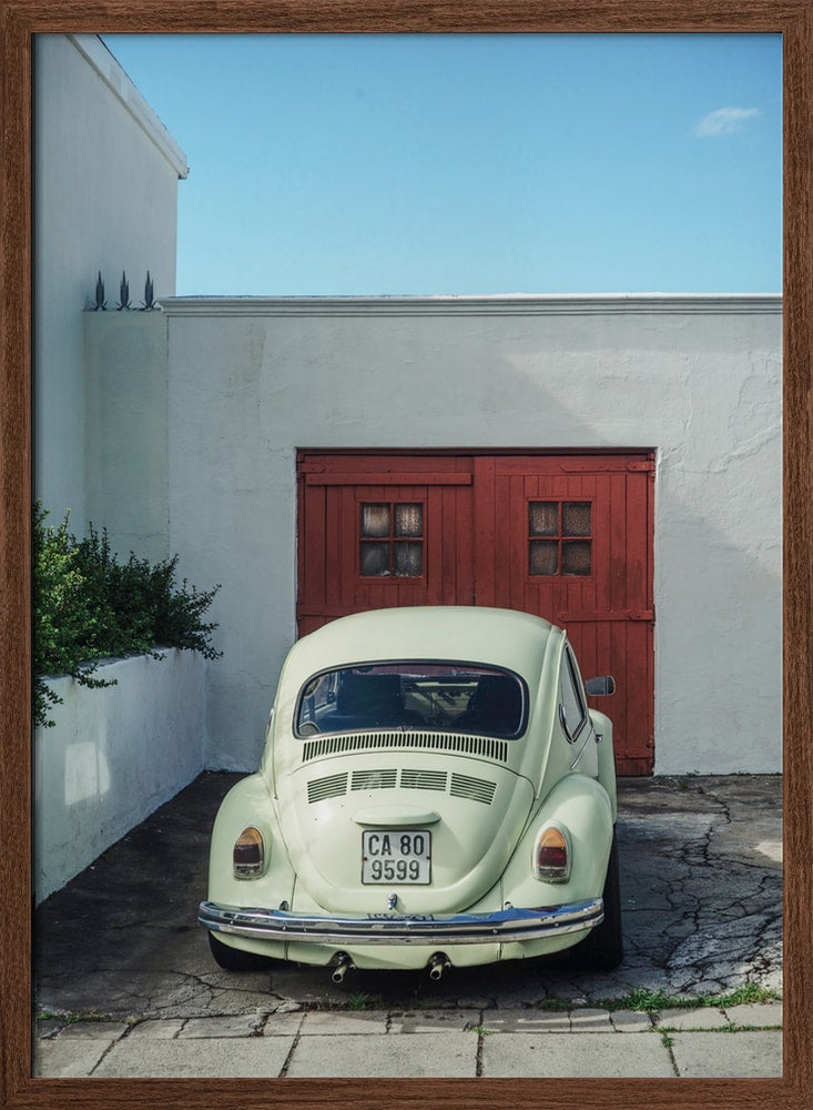 Vintage Beetle Red Door