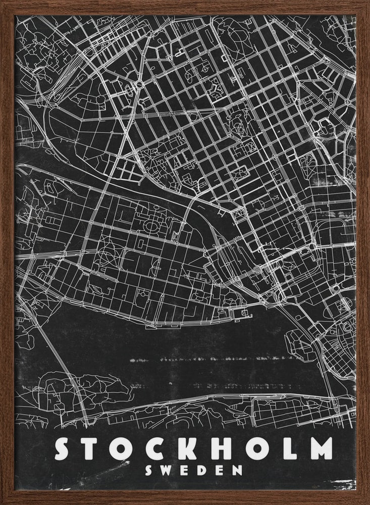 Minimalist Stockholm Map