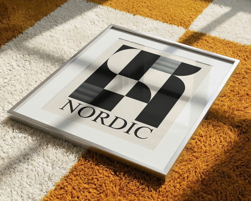 Nordic Geometric Abstract