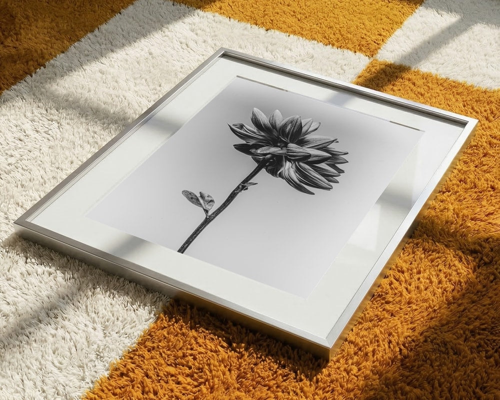 Elegant Monochrome Flower