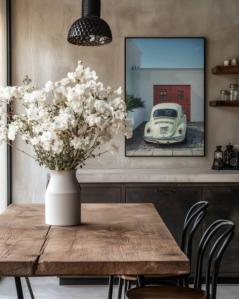 Vintage Beetle Red Door