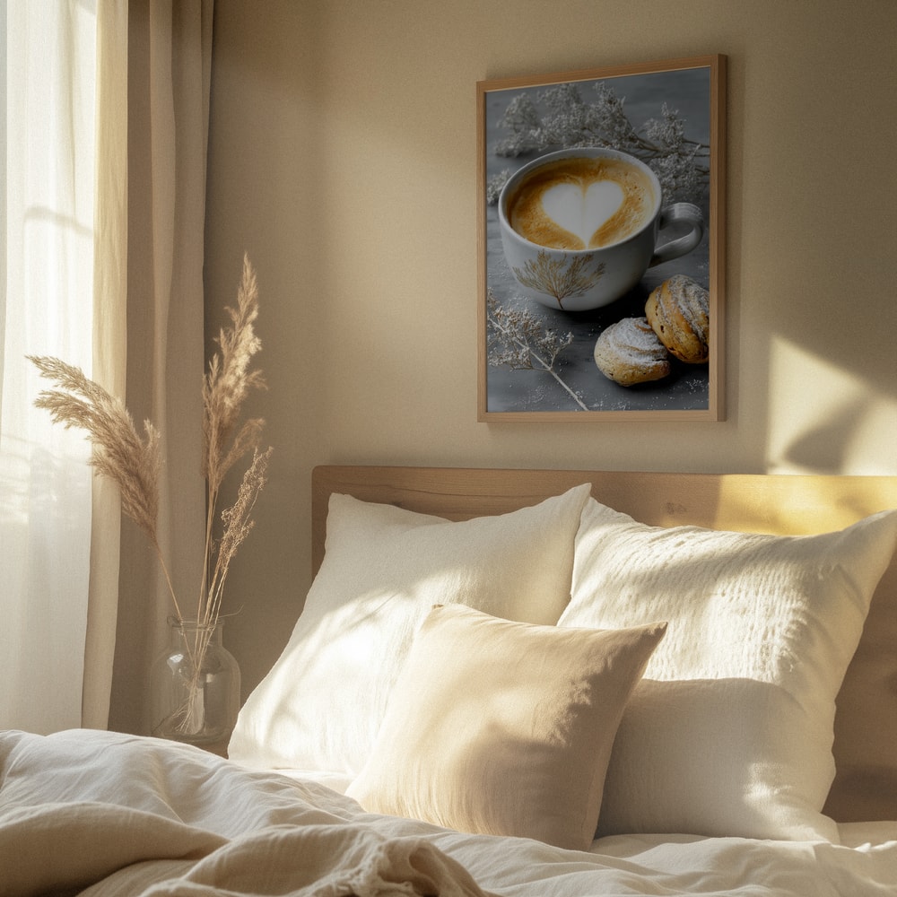 Warm Coffee Heart Breakfast