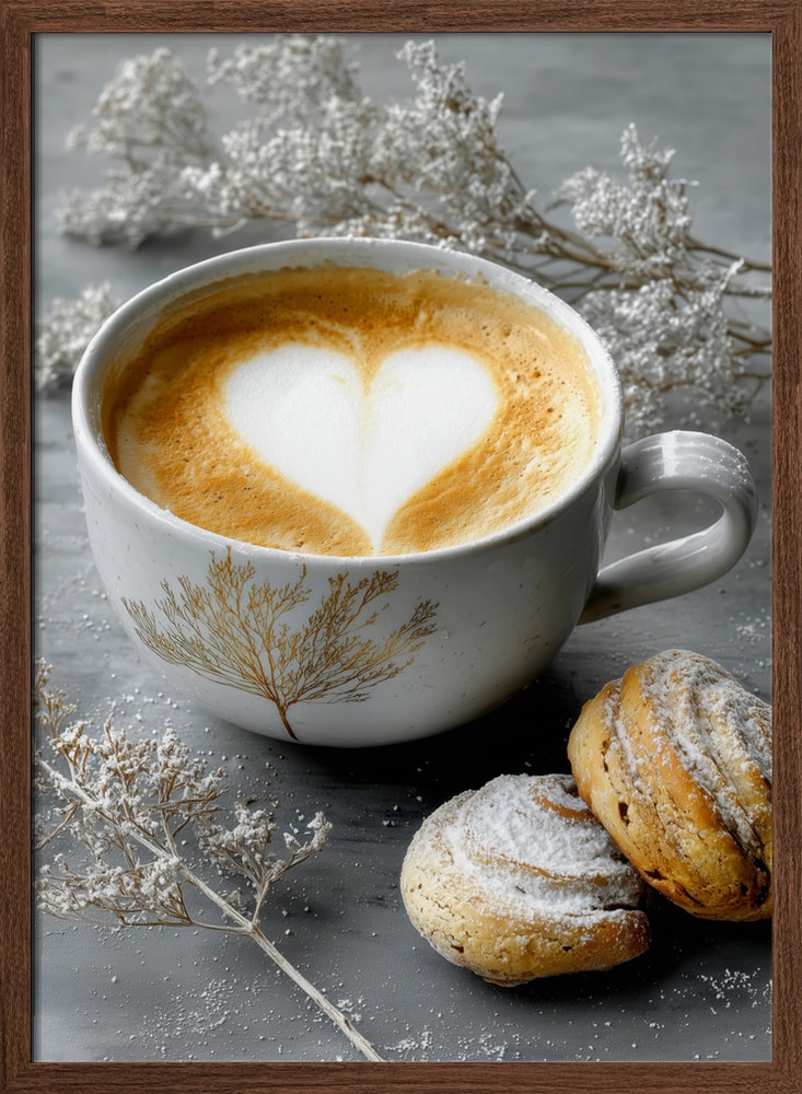 Warm Coffee Heart Breakfast