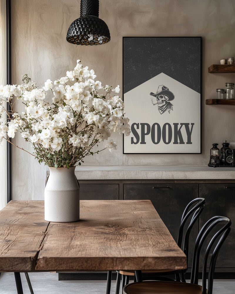 Spooky Cowboy Skull