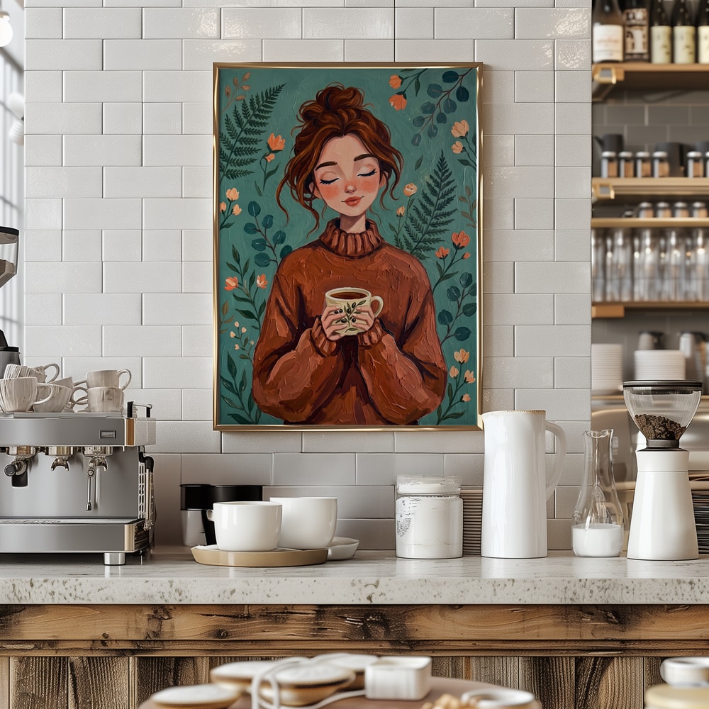 Cozy Woman Autumn Comfort
