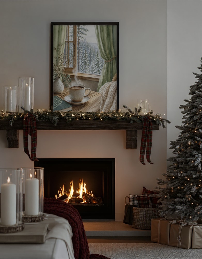 Cozy Winter Window View