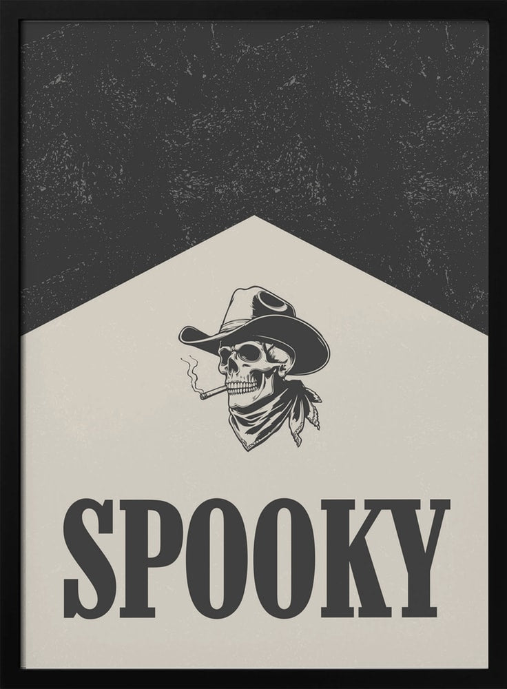 Spooky Cowboy Skull