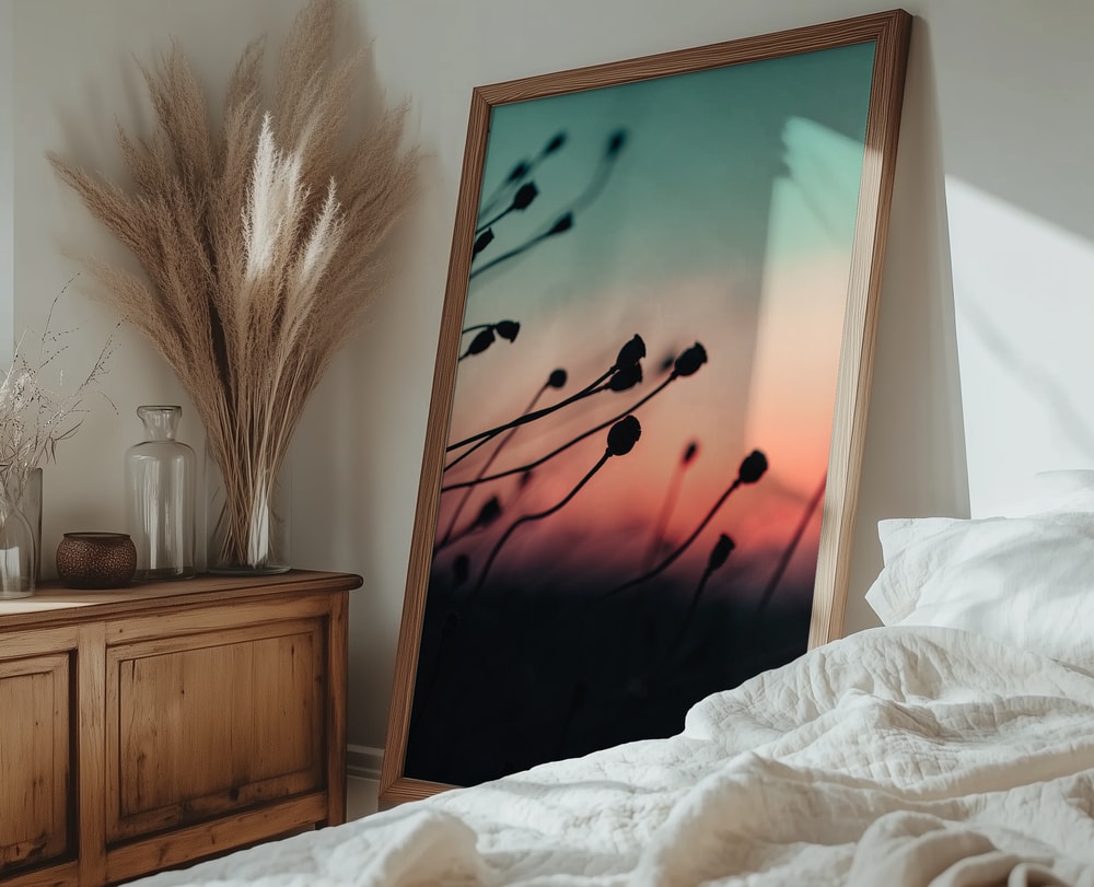 Sunset Plant Silhouettes