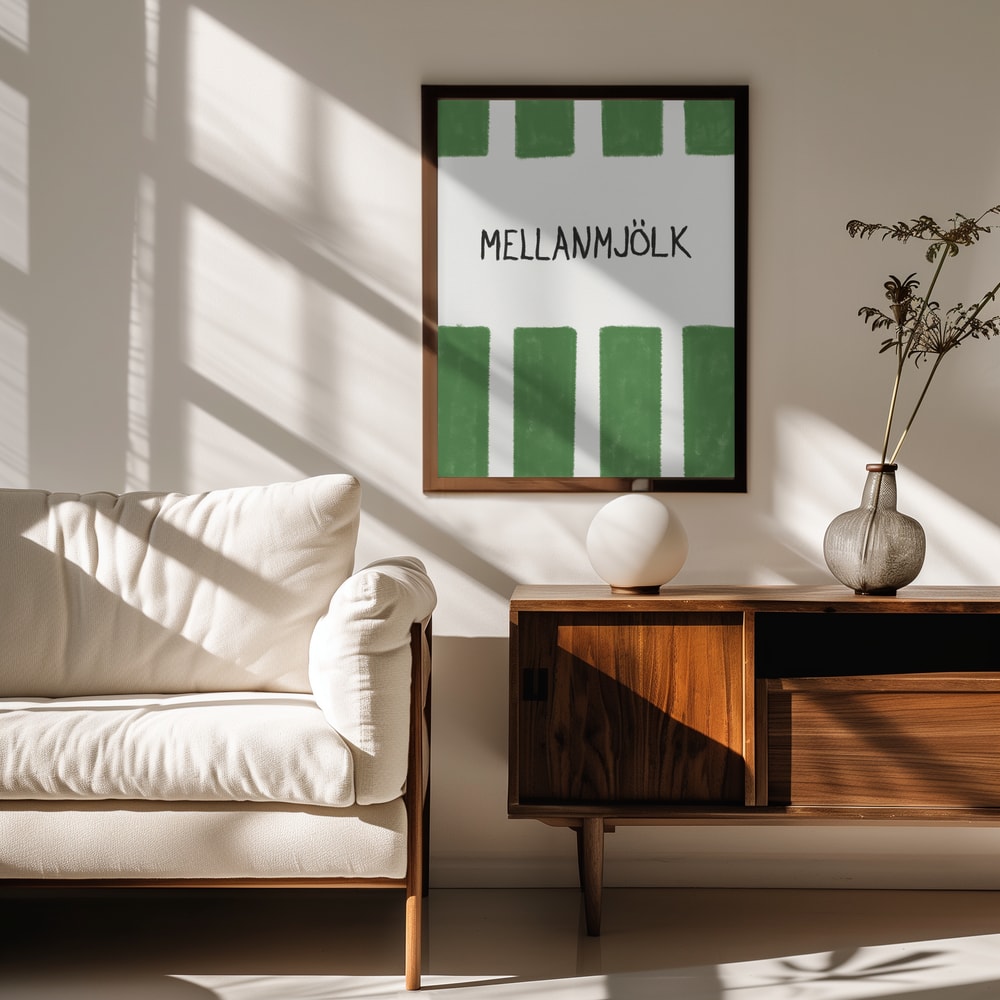 Swedish Milk Green Stripes
