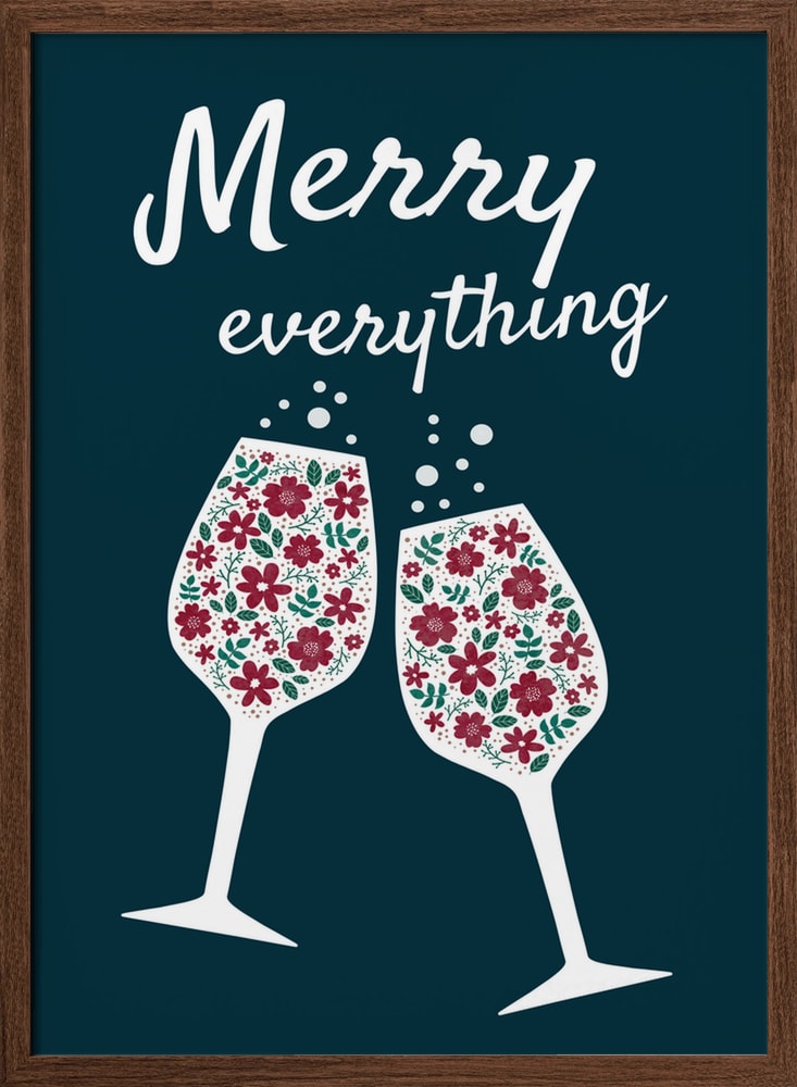 Merry Everything Floral Toast