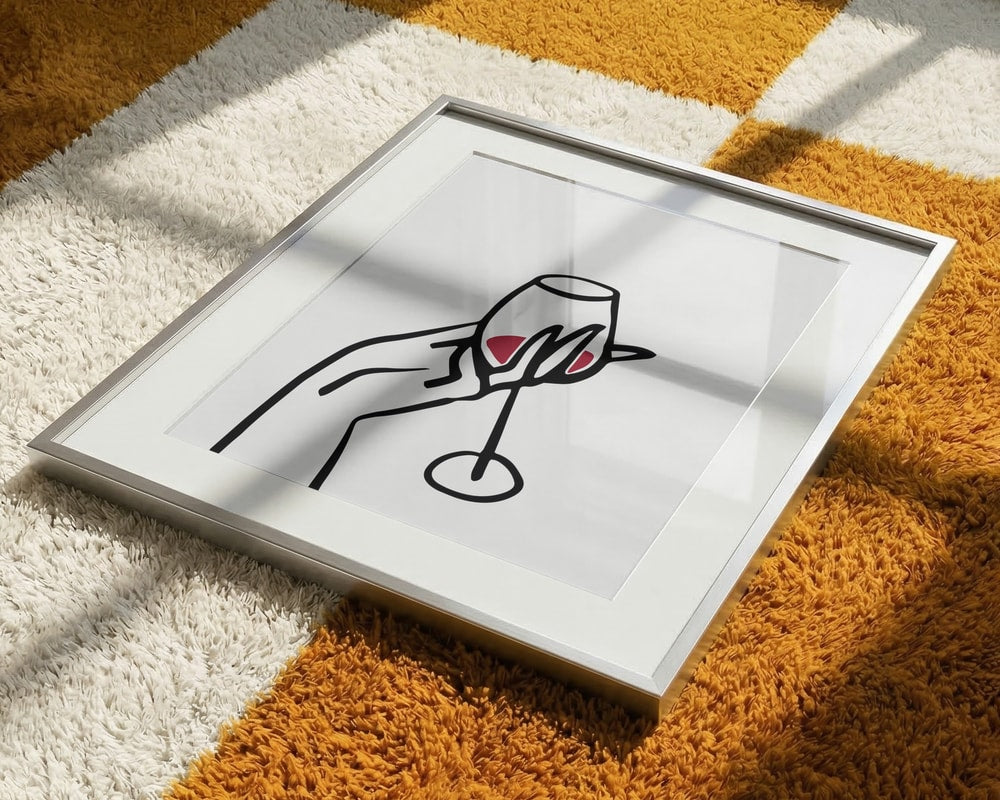 Hand Holding Red Wine