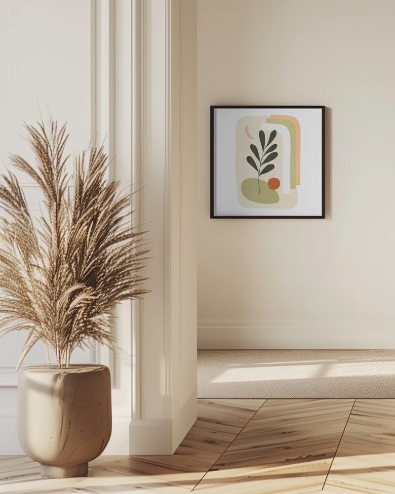 Abstract Botanical Moon