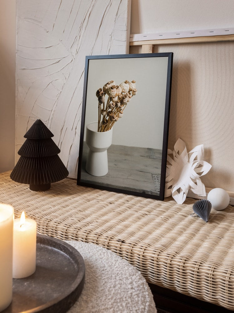 Natural Poppy Pods Vase