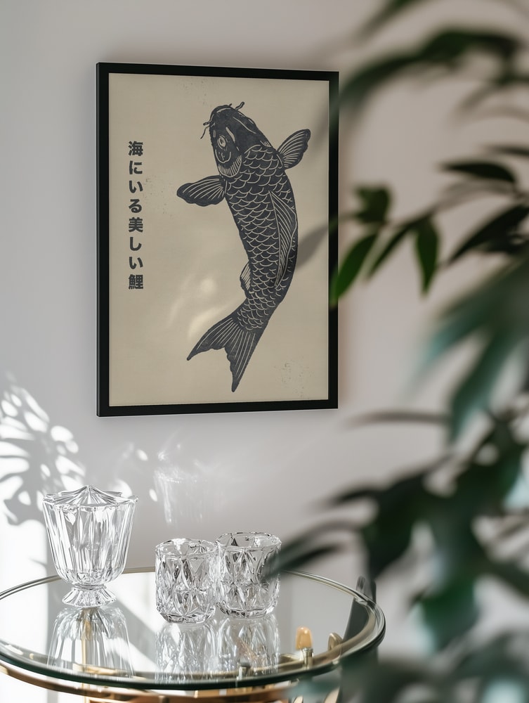 Swimming Japanese Koi