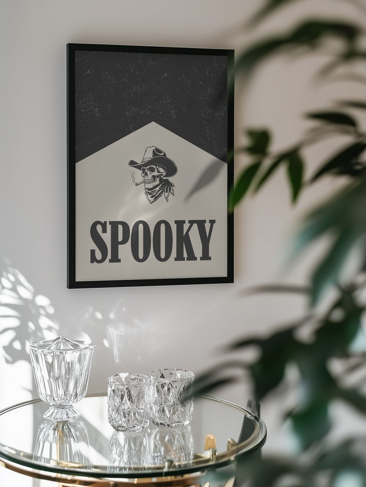 Spooky Cowboy Skull