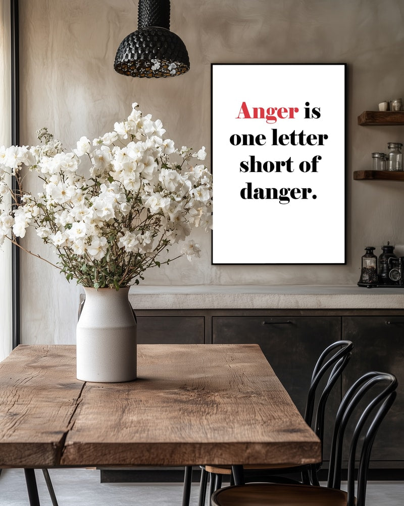Anger One Letter Danger